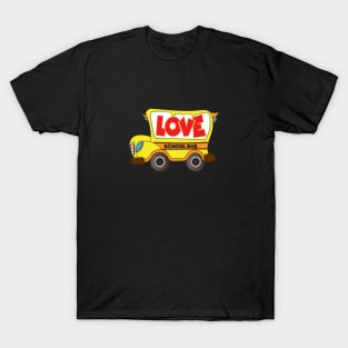 Love School Bus Driver T-Shirt